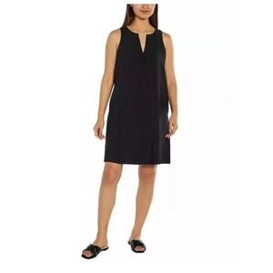 Banana Republic Women's V-Neck Sleeveless Dress, Black, Size Large N9